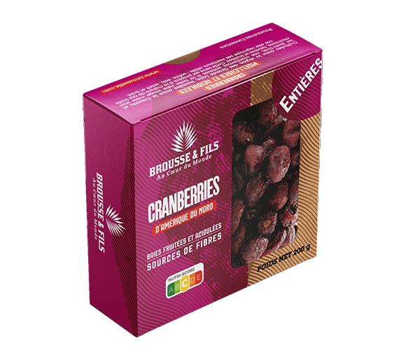 Cranberries séchées 200 g - Brousse & fils