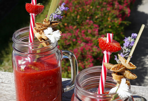 Smoothie fraises figues