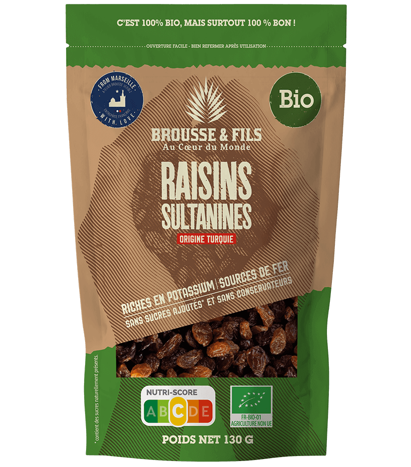 Raisins sultanines bio