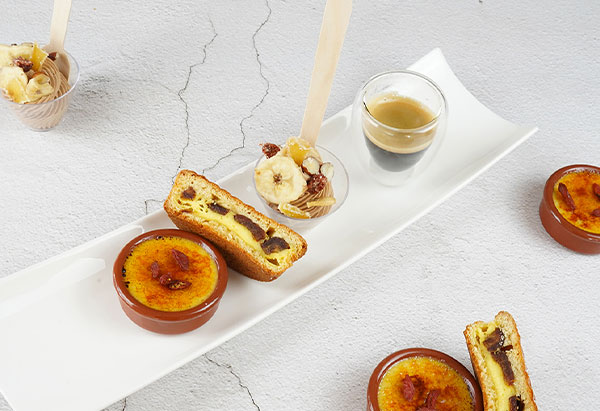 Recette Café gourmand fruits - Crème brûlée goji - Brousse & fils