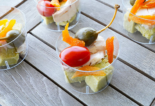 Recette Salade polenta abricots - Brousse & fils