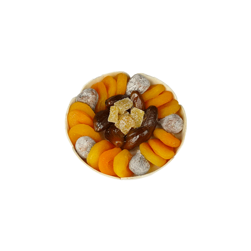 Corbeille de fruits séchés Ronde