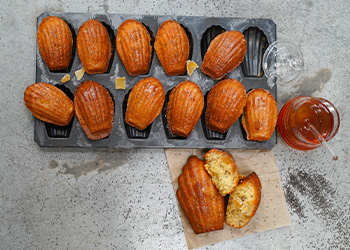 Madeleines gingembre et graines de chia