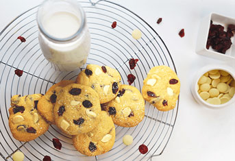 Cookies cranberries chocolat blanc